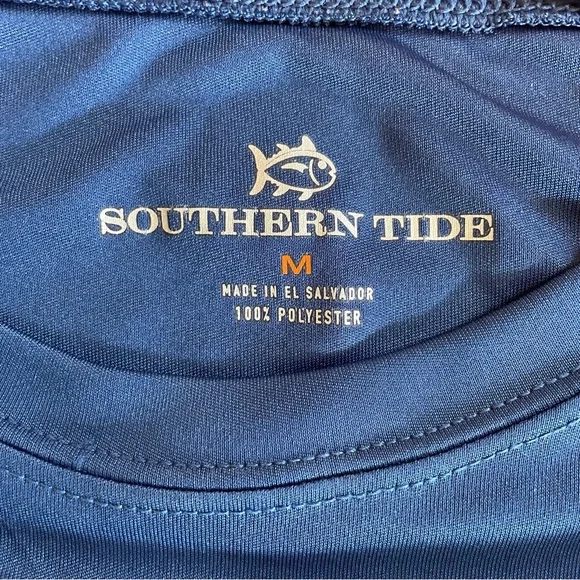 SOUTHERN TIDE T3 Tide to Trail Long Sleeve Performance Tee Skipjack UPF 50 Navy - Picture 5 of 11